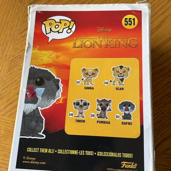 Rafiki Funko Pop! Disney The Lion King #551 - Picture 3 of 6